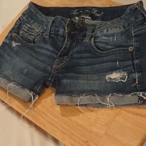 Denim Blue Women's Shorts AMERICAN EAGLE